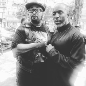 Michael Kenneth Williams Instagram - A Great Day In Harlem!!! With my friend and brother @officialchairmanfredhamptonjr celebrating the life and legacy of Malcolm X on his born day as we asked all businesses on 125th to close as a symbol of our solidarity unity and consumer power.
For the People by the People 
❤️🖤💚