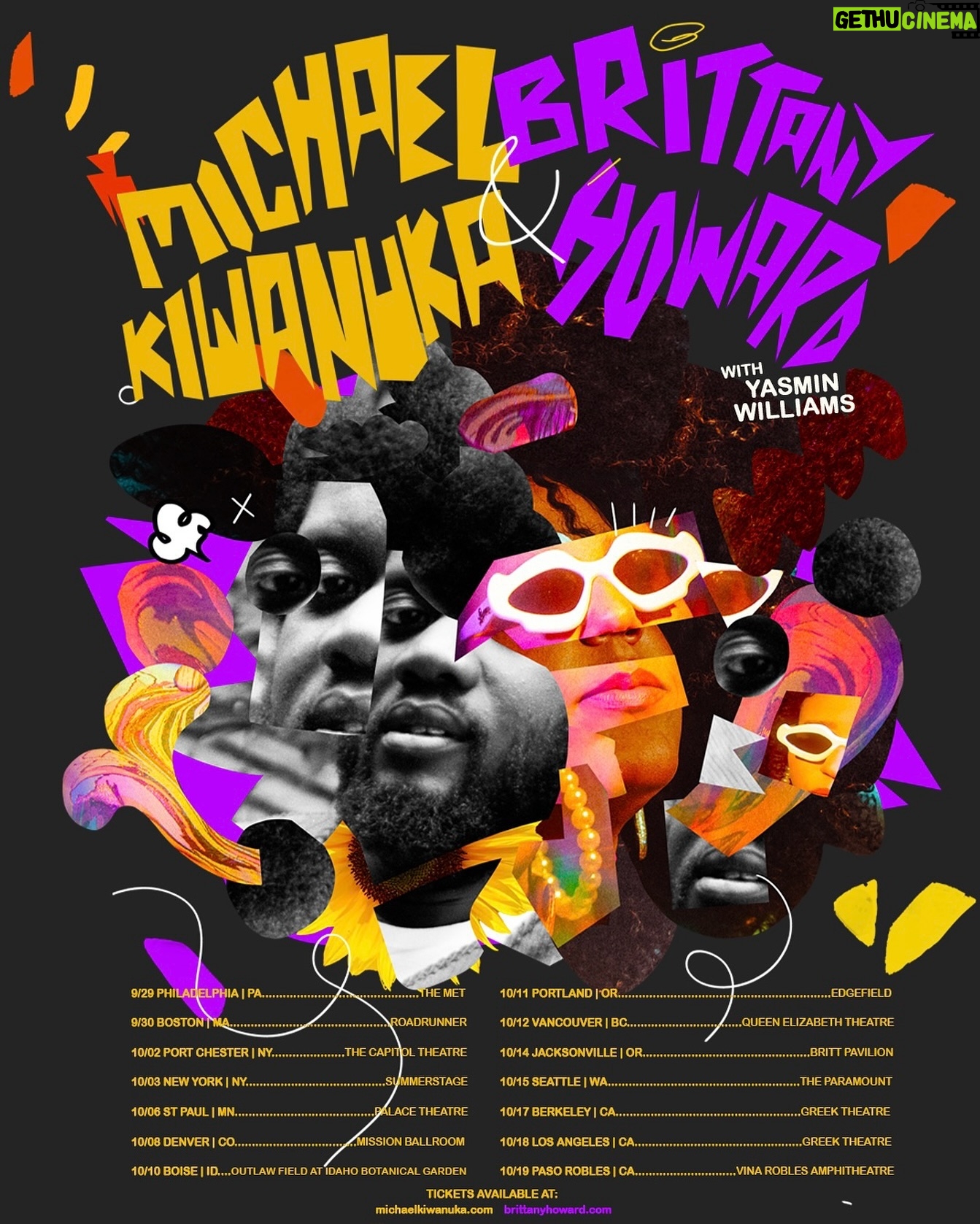 Michael Kiwanuka - 7.1K Likes - Myself and the incredible Brittany Howard are going on a co-headline tour of the United States later this year. I can’t wait to see you America. It’s been so long and I’ve missed playing for you. I’m counting down the days ❤️❤️❤️
Sign up via link in bio for the pre sale ticket access password, the password will also be sent to the mailing list.
Pre sale begins Wednesday @ 10am local time & public on sale this Friday @ 10am local time (except for Jacksonville, tickets on sale May 10th @ 10am)