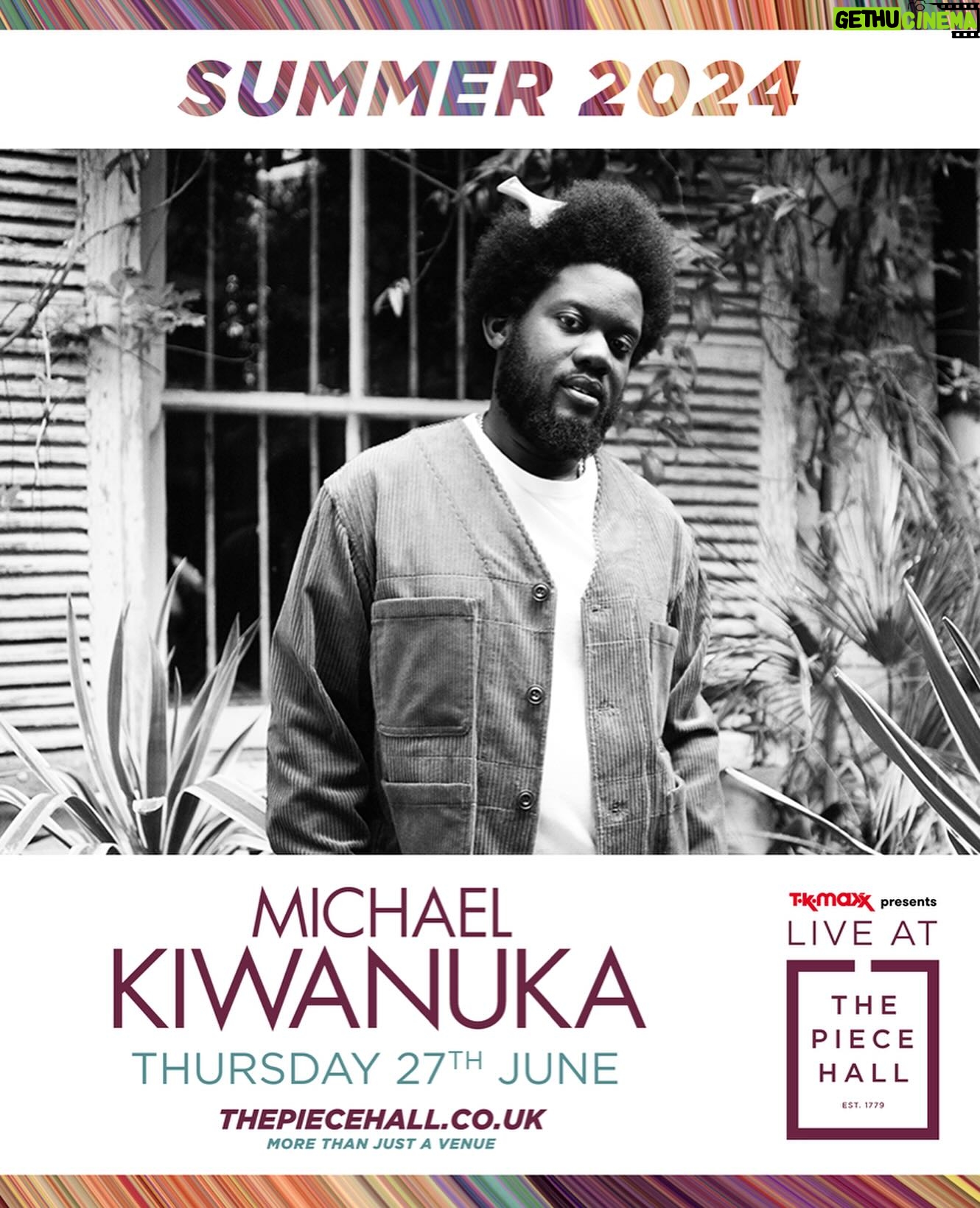Michael Kiwanuka - 9.6K Likes - Excited to announce our first U.K shows of the year at The Piece Hall in Halifax this June & headlining Wilderness Festival in August. Can’t wait to play for you again… tickets for Halifax are on general sale at 9am tomorrow & Wilderness tickets are on sale now, link in stories.
📸- Olivia Rose