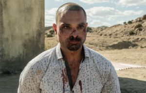 Michael Mando Instagram - On the day we shot the soliloquy – the A.D.s surprised me by wearing Nacho t-shirts and the crew had painted tear drop tattoos next to their eyes. 
When we reversed the cameras from The Salamancas and Fring to Nacho, an unexpected sandstorm hit us, and we were rushed out of the desert before our cars would sink in the sand.
 
That night, I couldn’t get into my house because lightening had struck down the tree next to my driveway. A series of coincidences kept piling up until that final moment when Gordon yelled “Action!” 
 
I didn’t know this episode would change my life the way it has, but I knew Nacho represented something special to the crew. He was a man fighting for morality in a world of greed and corruption; they wanted to dominate each other, he searched for virtue and decency. 
 
He was not born with a silver spoon; his father was a single-parent first-generation immigrant who barely spoke the language… The scripts called for the character to make all the sacrifices imaginable, for example: he never once enjoyed the pleasures of the cartel life or was seen celebrating. He never boasted – and to his credit, despised all attacks on the innocent, whether he knew them or not. However, instead of giving in and joining the chorus when the pressure reached its max, he doubled down on “Breaking Good” and was adamant about honoring what his father stood for. What he has come to stand for. 
 
He essentially breaks free. But instead of disappearing into the sunset, he comes back for his dad. In the closing statements of “A Rock and A Hard Place”, he finally speaks truth to power and makes the ultimate sacrifice. On his own terms. On his own two feet. No fear. No regrets.
 
When first introduced, he spares the lives of three people. In his last scene, he secures the safety of one more. 
 
Here’s to many more character arcs like this in popular culture! 
 
With love, 
MM