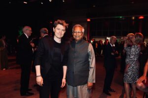 Michael Patrick Kelly Instagram - Thank you @postcodelotterie for inviting me to the #StandUpForHumanRights event. Grateful for the inspiring encounters, especially with Nobel Peace Prize Laureate Prof. Muhammad Yunus 

MPK 

#HumanRights #MuhammadYunus #GeorgeClooney #YusraMardini #KaiPflaume #MichaelPatrickKelly