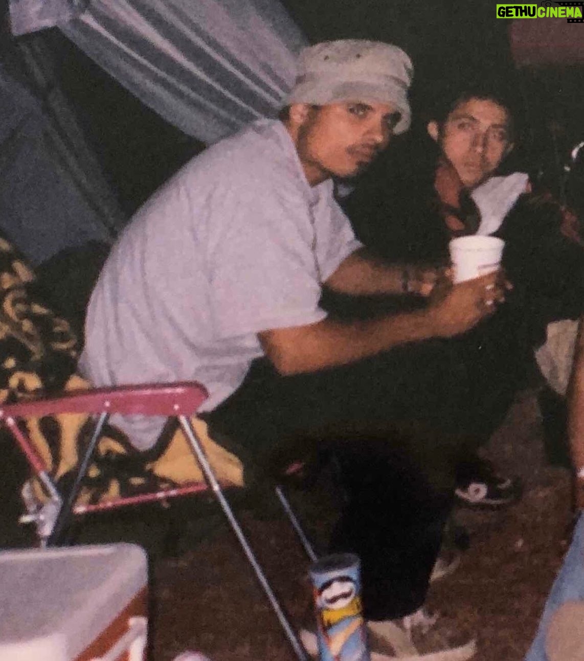 Michael Peña - 27.7K Likes - Damn why am I so serious about my cup o noodle around a camp fire? I had Pringles for good measure. Thanks for the pic @thenaterichert circa 2000s at a bluegrass festival!!!