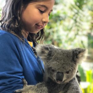 Michael Peña Instagram - These guys!!! My son Roman with a koala! @currumbinsanctuary was amazing.