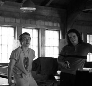 Michael Provost Instagram - Black & White BTS by @mccabeslye 📸  The Trilogy is complete July 16th with Fear Street 1666 #netflixfilm