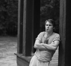 Michael Provost Instagram - Black & White BTS by @mccabeslye 📸  The Trilogy is complete July 16th with Fear Street 1666 #netflixfilm