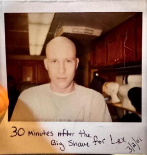 Michael Rosenbaum Instagram - wow. can’t believe it’s been 23 years since the day I shaved it for the first time.

#smallville #lexluthor