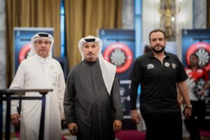 Michael Smith Instagram - تشرف اتحاد الإمارات للدارتس بحضور سعادة سعيد حارب 
الأمين العام لمجلس دبي الرياضي لافتتاح البطولة الآسيوية الاولى 
لسنة 2024 التي تستضيفها مدينة دبي بمشاركة اكثر من 18 دولة 
كما حضر الافتتاح سفير الدارتس العالمي روز بري 
وبطل العالم لسنة 2023 مايكل سميث 
إلى جانب سعادة خليفة بن سلطان المطيوعي 
رئيس اتحاد الإمارات للدارتس