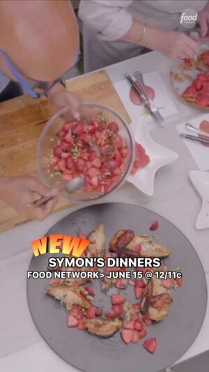 Michael Symon Instagram - ALL NEW SEASON OF #SYMONSDINNERS on @foodnetwork IS ALMOST HERE!! 

We’re coming back Father’s Day weekend with a bang! So excited to be back cooking with all of you. Tune in June 15 at 12/11c on @foodnetwork @streamonmax