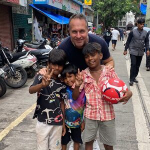 Michael Vaughan Instagram - My lads in #Mumbai only wanted 1 Teams football .. they say they are going to win the Euros .. #India #euros #England