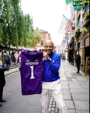 Michael Wilbon Instagram - Got an early peek at the jersey the Wildcats will be wearing for Saturday’s game Vs Nebraska here in Dublin…here it is!