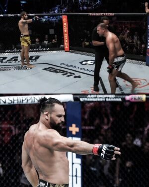 Michel Pereira Instagram - A vingança foi feita 👉🏻💀
Aqui é Braaaasil 🇧🇷 

#Shogun #HalldafamaUFC @shogunoficial