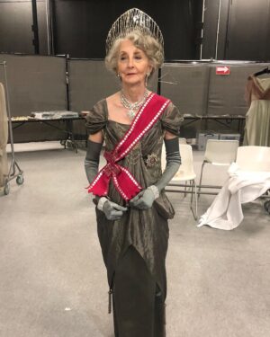 Michele Clapton Instagram - Finally on this theme some fitting photos from the Russian ball. We made approximately 50 dresses in the palate that we had decided for this scene. We found around 15 dresses in costumes houses that were also in the correct colours, that helped a bit. Along with the women’s costumes that we made in house the wonderful Hero in Poland made for us many uniforms that we also had to fit. We always need to create extra pieces in advance to fit with as scenes are not cast until near the time of filming and we needed to start the making process much earlier…so maybe 15 dresses were not eventually used…We also made all the headpieces and made and rented the other jewels. We transported all to Turin from London and then fitted the part unfinished costumes (hems etc) to supporting artists and made the necessary alterations and completed. Once fitted we dyed all the shoes and gloves to match the dresses and prepared all the military orders to be worn. It was epic and also so exciting to work with the Makeup and Hair team to see the looks coming together. Thank you to all the British and Italian Costume depts, such great work and attention to detail, you really helped to realise the vision. It takes an army to create these scenes and we are just one department of many…