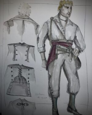 Michele Clapton Instagram - My drawings and ideas for the costumes on The Sea Beast.. my first involvement in an animation Film.. so different from my usual design process, I didn’t have a workroom to help realise the ideas which is where often ideas grow.. The designs here had to be more complete on paper..