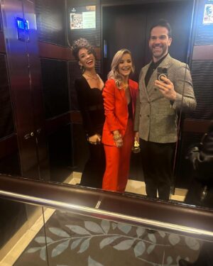 Michelle Ackerley Instagram - Night out at the @tvchoicemagazine awards with these two beauties! @helenskelton @gethincjones @bbcmorninglive