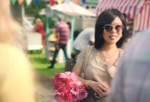 Michelle Ang Instagram - Hitting that sweet spot of jilted but non-vengeful other woman 😅 DESTINATION LOVE: Lean in for a cute rom-com set in New Zealand, with some gorge local talent. Helmed by directress @laydeeaidee  On TV1 On demand @tvnz.official  WARNING: something happened to the pitch of our voices, I’m not that much of a chipmunk I swear 🤣🤣🤣