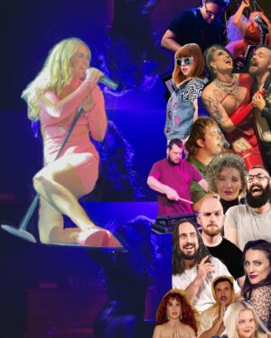 Michelle Brasier Instagram - ART COLLAGE of the guests joining me for my album launch on Thursday night 9:30 @ the Forum. Artist passes welcome 🙏🏼