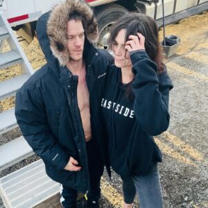 Michelle Forbes Instagram - Ryan and I tried *adulting*...got confused...then retreated back to our natural habitat. 

 @dorseyryan