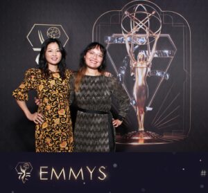 Michelle Krusiec Instagram - Congrats to the #emmys nominees and winners this year!!! Shout out to @aliwong @steveyeun and @beherelater for their historic wins 🔥🔥🔥 got a little bonding time with uber talented @jennifertphang and reunited with OG OG @cleestorm at a pre Celebration Party #sistas #unite #emmys2024 #ontherhode