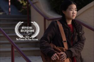 Michelle Krusiec Instagram - In NIAN, Gertie played by @lauren.m3i stands up to her racist bully. I cast Lauren with the help of John Walcutt head of @ocsa.acting. Lauren had been on my radar for my previous short BITE but she was too young at the time. John brought more of his students to play background students. Everyone was paid and we were able to give a couple actors their union eligibility. I started acting when I was 11 years old and I started my career in small projects like these. Just being on set was so thrilling. So proud to be directing and employing actors now. Nian plays at the wonderful @femaleeye film festival this Friday 7/28. Tickets in bio. #filmfestival #shortfilms 📸 @mellylee_  Production design by @angranli
