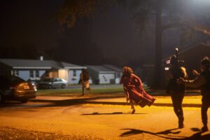 Michelle Krusiec Instagram - Gregory Crewdson was one photographer DP @cristina_dunlap and I talked about for creating the look of BITE. Cristina did a beautiful job in this night look. Since we shot during the HEIGHT of the pandemic while I was in the @americanfilminstitute Directing Workshop for Women - suffice it to say - this was an ambitious as F project. The film climax took place at night and I was condensed to shooting this over the course of two half nights with one giant 10k light that I could only afford to rent for one night so we could only shoot in one direction for the most important scene of the film. We had stunts and a very complex and emotional scene and just writing about it is a little triggering. Since I just listened to the podcast @hiddenbrain about failures and how we never talk about failures only our successes, I didn’t succeed in getting the final scene I wanted in my head, but I shot to the very last second before my producer shut us down due to our pandemic curfew. I think about how I could have directed that last night better, but I learned so much in making BITE. Every frame was earned, every direction I gave or failed to give, made me a better director. BITE plays this Friday at @lashortsfest Link in bio. Tix standby at door. #filmfestival photos by @olugbenga_o @mellylee_