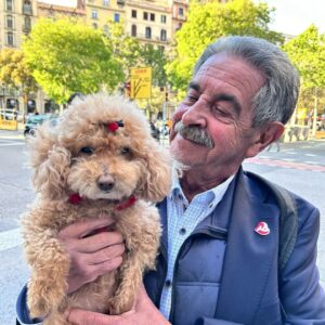 Miguel Ángel Revilla Instagram - Con Trufa, en #SantJordi #Barcelona