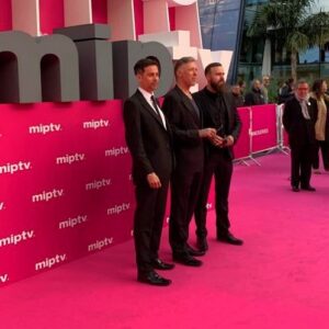 Mikael Persbrandt Instagram - With @kaihorepublic and eminent director @curvymike at the Pink Carpet in Cannes #invisibleheroes #kaihorepublic #parox #yle