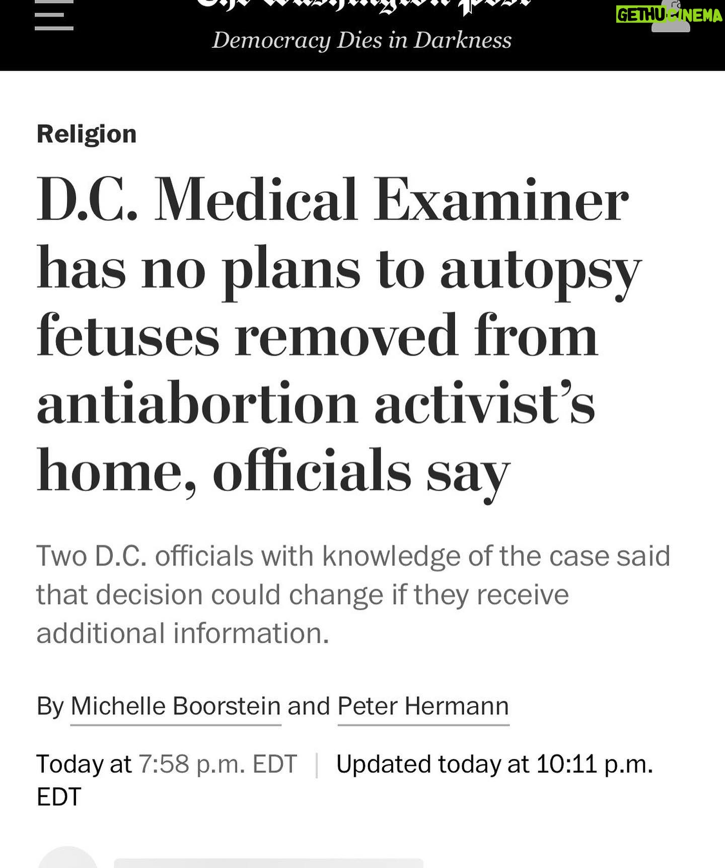 Mike Cernovich - 3.1K Likes - Media: A pro-life activist was found with 5 fetuses in her house. What a psycho!
Everyone: WTF?!
Live Action: Yes, she did. Look at the pictures. These babies were murdered. Behold.
Media / DC coroner: Nevermind, thereās nothing to see here.