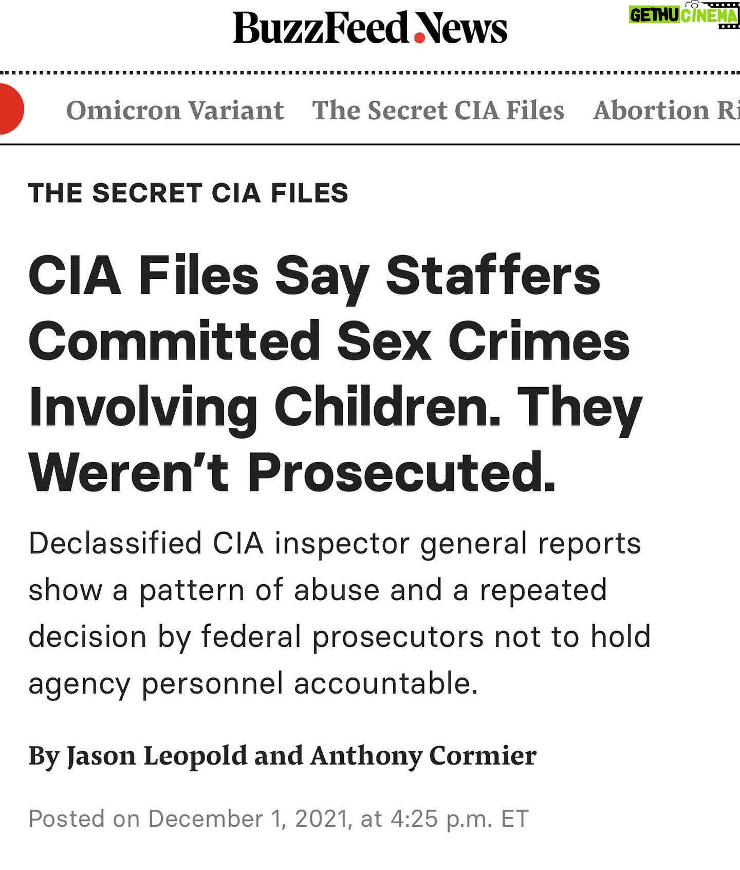 Mike Cernovich - 5.1K Likes - This story (yeah I know Buzzfeed) is true. I reported issues about the CIA doing this in 2017. Not trying to steal their thunder. This is deeply reported original work. Read it. I posted link in story. And now you see why I am attacked. CNN literally hires CIA people. They are all in on it.