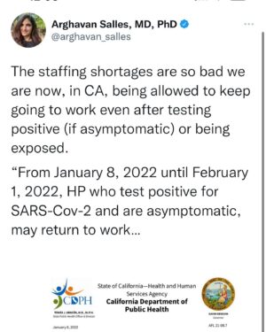 Mike Cernovich Instagram - Fire the unvaccinated naturally immune.

Hire the infected. 

Modern public health.
