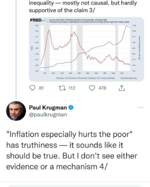 Mike Cernovich Instagram - All they do is lie. This includes economist. This man a Nobel prize and doesn’t understand the difference between high interest rate consumer debt held by low income debtors and low interest fixed rate debt held by higher income earners. 

Or he does and is lying. 

Moron or fraud, which is it?