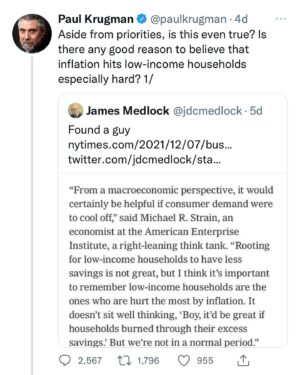 Mike Cernovich Instagram - All they do is lie. This includes economist. This man a Nobel prize and doesn’t understand the difference between high interest rate consumer debt held by low income debtors and low interest fixed rate debt held by higher income earners. 

Or he does and is lying. 

Moron or fraud, which is it?