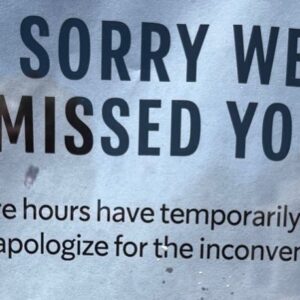 Mike Cernovich Instagram - Are you seeing signs like this around where you live? Printed out and posted on doors. Closed early.