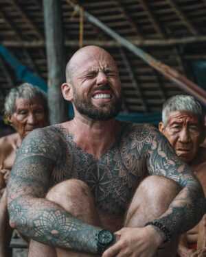 Mike Corey Instagram - FIGHTING SPIRITS WITH YANOMAMI SHAMANS
Every day at 3pm the Yanomami blow Yopo through bamboo into the noses of the shaman. This gray powder is composed of several seeds and leaves from the jungle which contain powerful hallucinogenic effects.

This allows the shaman to see spirits. 
This allows the shaman to fight spirits. 

The Yanomami believe that sickness is all in your mind, and you must battle daily against the bad spirits that try to infect your thoughts. 

I stepped in with the village elders and went to war with my own spirits. But I’ve got to ask my audience….

How much of our sickness is actually in our minds?
Drop your thoughts below.

If you want to visit Venezuela message @vidafuria 🇻🇪
Photos by @rodrigoungaro 📸

#venezuela #amazon #yanomami #tribe