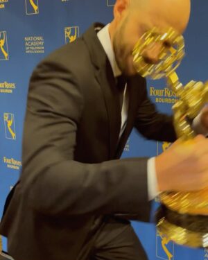 Mike Corey Instagram - Outstanding Daytime Host at the 50th Emmy Awards!
I can’t believe we won. 

The paramount achievement in my industry. The top of the top. 

Recognized on the world stage for hosting Uncharted Adventure.  A 1h adventure travel show. 22 episodes, 2 seasons in 12 countries.

This Emmy is proof that you can be world class at the things you think you “could never do”

Fear is a bully and a thief. It will push you around your whole life and steal your future if you let it. You have to stand up!

Big love to everyone who made the show happen. Cast, CIC Media, @weatherchannel. Thank you all so much.

Someone pinch me? Holy sh*t!
#daytimeemmys2023  @daytimeemmys #daytimeemmys