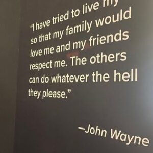 Mike Huckabee Instagram - When visiting Ft Worth don’t miss the John Wayne Museum in the Stockyards.  The Duke was an American original!