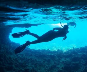 Mike Theiss Instagram - (On assignment @SandalsResorts) Snorkeling through the hidden entrance of Thunderball Grotto with @IslandRoutes located just west of Staniel Cay in Exuma, Bahamas. This underwater cave system is great for snorkeling and diving. It has an abundance of exotic marine life and a large variety of brilliantly colored corals and fish. The grotto's mystique is heightened by the small, almost hidden entrance. It is advised to enter at low or slack tide. At high tide, diving equipment is necessary. The grotto got its name from the 1965 James Bond spy film "Thunderball," which was shot there. It was also the site of another James Bond film, "Never Say Never Again" in 1983, also based on the Thunderball novel. #LiveFunner Photo by Mike Theiss @ExtremeNature