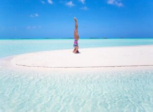 Mike Theiss Instagram - (On assignment @SandalsResorts) The secluded islands and pristine white sandbars in Exuma, Bahamas makes you want to see things from a whole new perspective. TAG someone you want to visit the Bahamas with. Photo by Mike Theiss @ExtremeNature