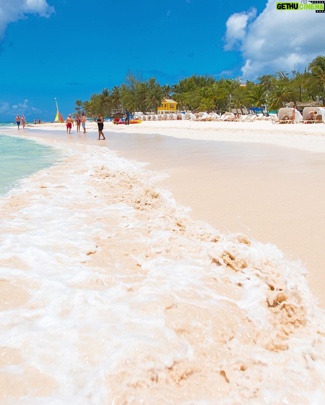 Mike Theiss - 5.7K Likes - Beach day !! Enjoying refreshing turquoise water, pink sand beaches and lots of vitamin D at #SandalsBarbados