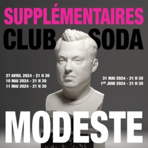 Mike Ward Instagram - On ajoute 5 supplémentaires au @clubsodamtl ! #Brag

Voici les nouvelles dates : 
27 avril 2024 21h30
10 mai 2024 21h30
11 mai 2024 21h30
31 mai 2024 21h30
1er juin 2024 21h30