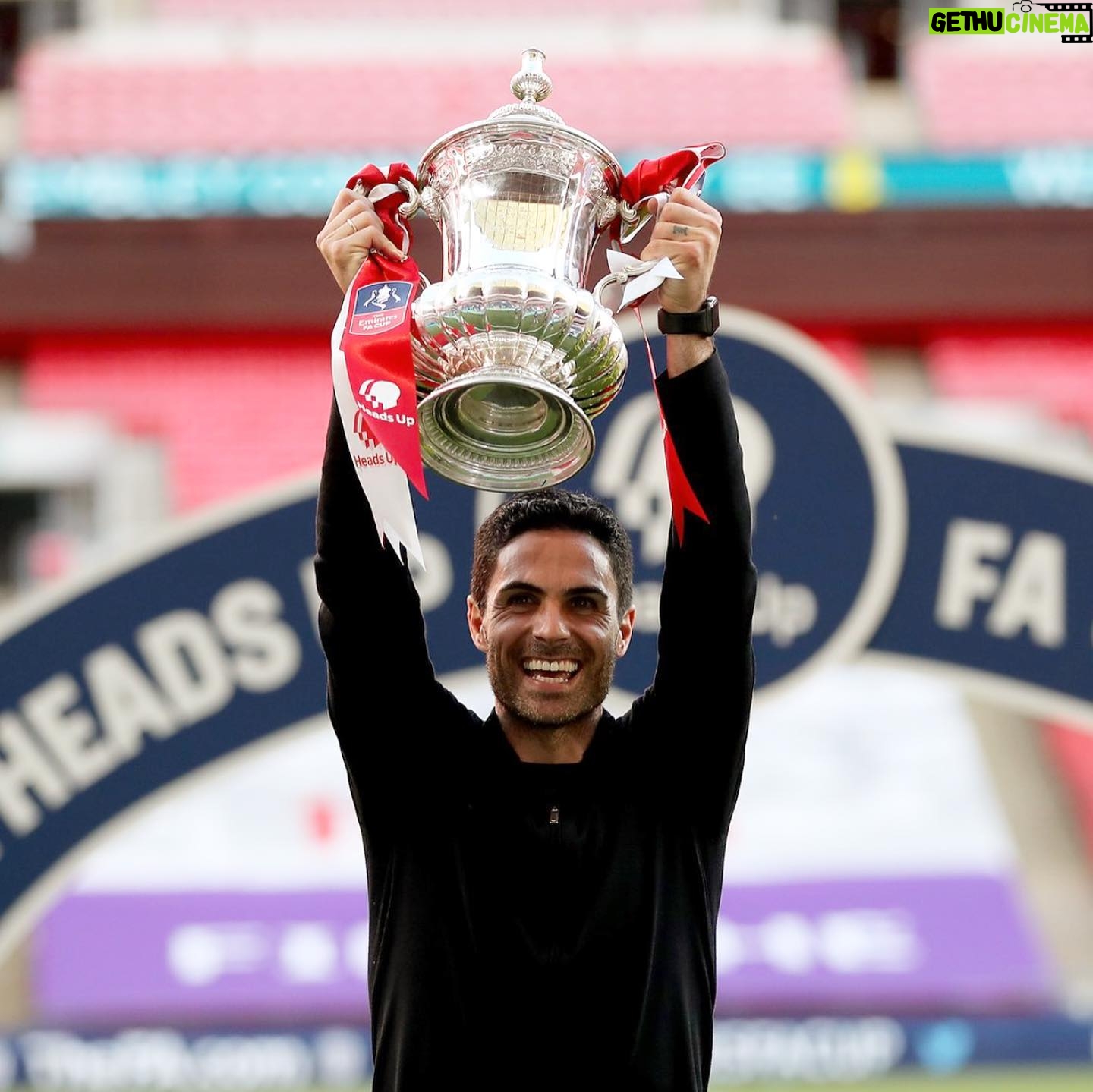 Mikel Arteta - 346K Likes - Thank you everyone for being so supportive. We knew that there were expectations and this trophy is for you. There is still a long way to go of improving on many things, but I’m very proud of the players, who have been fantastic and the staff, who also worked very hard. Again, thank you so much for the support and belief. #COYG #headsupfacup #facup