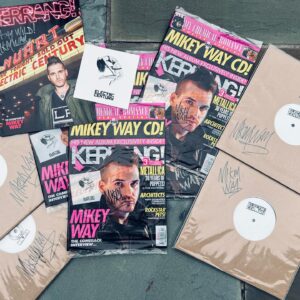 Mikey Way Instagram - Greetings!
I hope this finds you all doing well!
I was cleaning out the @electriccentury warehouse and came across some swag you might be interested in!
I’ve got 4 pairs of test pressing vinyl & a signed @kerrangmagazine_ 
by me @mikeyway 
All you need to do is post the title of your favorite E⚡️C song in the comments and I’ll pick FOUR WINNERS AT RANDOM !
(USA residents only)
.
#electriccenturyband #electriccentury #mikeyway #mikeywaymcr #mikeyfuckingway #mikeyfuckinway #forthenighttocontrol #giveaway #giveaways #kerrang #kerrangmagazine