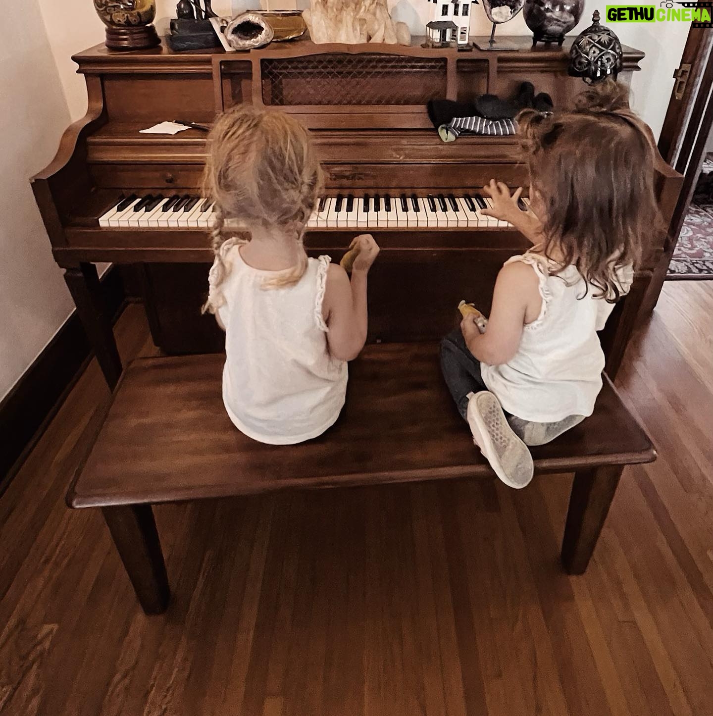 Mikey Way - 39.8K Likes - My grandmother’s piano getting love from my girls ❤️🎹
