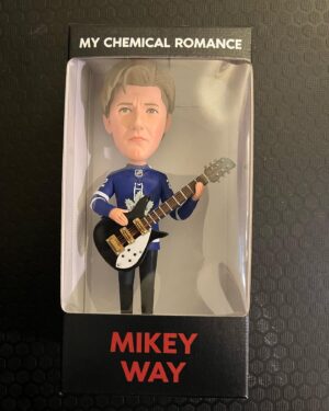 Mikey Way Instagram - Thank you @scotiabankarena for immortalizing me in Bobble Head form!  Can’t wait to rock for you tonight Toronto 🍁🇨🇦
