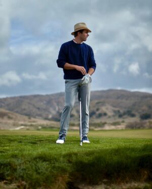 Miles Fisher Instagram - Golf. I just love this game. It’s an endless challenge. It’s ancient. As global as a sport can be. And maddeningly fun. One bad shot can be exhaled away in a moment. One great shot yields satisfaction for days. 

Every basketball court, football field, hockey rink, tennis court around the world is identical in proportions - built to spec. But no two golf courses in the world are alike, and the great ones are true miracles of nature, shaped by God’s hand over centuries of wind and water.

I’ve made lasting friends through this game in ever corner of the world. A four hour walk, talking about everything and nothing at the same time: phones kept off, laughs more heartfelt. This past year I played in Dubai, Texas, the Ozarks and Carolinas. The year ahead will bring me to Quebec, Northern Ireland, Arkansas and…who knows.

Golf manifests a philosophy to life that requires discipline, humor, and intuition just to make it through a round. Grip softer, swing faster, stay centered. Its clubs and customs remind us that many did it before and did it better. Yet the game continues to innovate, welcoming all stripes of folk, refusing to calcify in boring old ways. The game is alive. And maddeningly fun.  And I love it.