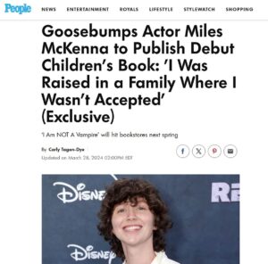 Miles McKenna Instagram - @people said GAY RIGHTS 😭 Go check out the full article for all the first looks! This was written for my younger self, I hope the next generation sees the power in their individuality quicker than the one before.🎃🖤