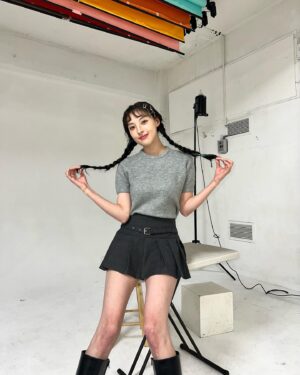 Min Ha-ram Instagram - 서른 기념, 양갈래🫶🏻 뀨💗