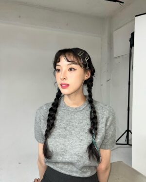 Min Ha-ram Instagram - 서른 기념, 양갈래🫶🏻 뀨💗
