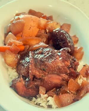 Ming Tsai Instagram - Happy Bastille Day All!! @dominiquecrenn @francoispayard  @chefhkeller @chefjgv @pierrehermeofficial @danielboulud @ericripert  @chefthomaskeller Coq au Vin, main bien sur
