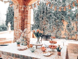 Miranda Frigon Instagram - Happy Easter!! One of my absolute favorite things to do is design parties! I love it SO much that I have now incorporated event design into my interior design business. Had a blast designing this sweet little tea party!! Visit my design site @mirandafrigondesigns (it’s brand new so I just started posting and need followers please!! 🙏🏼) you’ll see my interior design rooms and reveals, furniture makeovers, event design, design inspiration and keep up to date with anything else I’m creating!  #happyeaster #easterparty #easterdesign #easterpartydesign #easterpartybaskets #partybaskets #eventdesign #eventdesigner