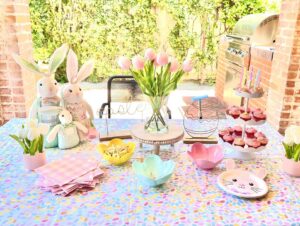 Miranda Frigon Instagram - Happy Easter!! One of my absolute favorite things to do is design parties! I love it SO much that I have now incorporated event design into my interior design business. Had a blast designing this sweet little tea party!! Visit my design site @mirandafrigondesigns (it’s brand new so I just started posting and need followers please!! 🙏🏼) you’ll see my interior design rooms and reveals, furniture makeovers, event design, design inspiration and keep up to date with anything else I’m creating!  #happyeaster #easterparty #easterdesign #easterpartydesign #easterpartybaskets #partybaskets #eventdesign #eventdesigner